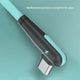 SOLOPLAY 100CM/ 39.37in TYPE-C elbow fast charging liquid soft rubber data cable is suitable for data cable Xiaomi Huawei mobile phone