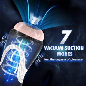 SOLOPLAY 1pc mens fully automatic male masturbation cup male masturbator with 10 frequency vibration 7 frequency suction 3 sounds one click burst tpe abs material usb pin hole charging mens endurance calciner