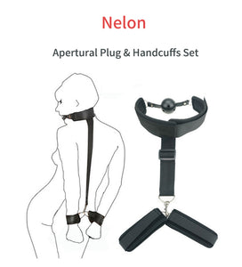Exotic Accessories Erotic Toys For Adults Open Leg BDSM Bondage Restraints SM Games Black Nylon Ankle Cuffs & Handcuffs For Sex