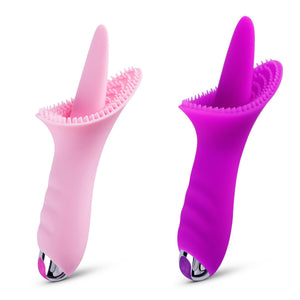 Soft Cunnilingus Licking Clit Tickler Rabbit Clitoris G-Spot Massage Waterproof Mute USB Fast Charging Vibrator Sex Toys for Wom