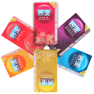 6 Types Condoms Intimate Goods Sex Products Natural Latex Penis Sleeve For Men