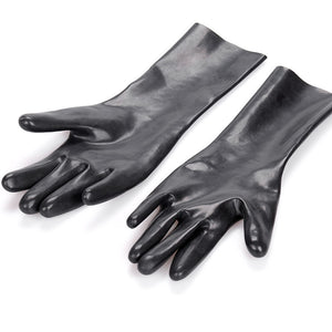 Natural Latex Fetish Gloves Sex Accessories