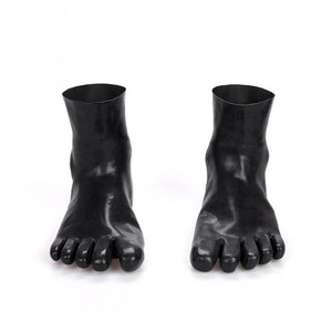 Natural Latex Fetish Socks BDSM Foot Gloves Sex Accessories
