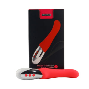 Soloplay Automatic Heating Single Curvy Head Wand Massager 12 Speed Thrusting Mode Strong Vibration Modes-4 Color Options - Soloplays.com,adult toy,sex toy,orgasm toy,vibrator,massager,penis pump,vagina,realistic dildo,realistic pussy 
